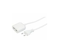revolt Adaptateur Secteur 2,4 A Smart Power avec 2 Ports USB - 150 cm