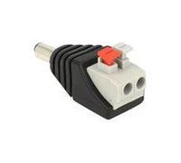 - Adaptateur secteur - 2 bloc de terminal de broches (M) pour DC jack de 5,5 x 2,1 mm (M)