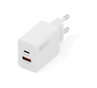 - Adaptateur secteur - 20 Watt - 2 connecteurs de sortie (USB-C, USB) - blanc