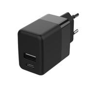 - Adaptateur secteur - 20 Watt - 20 A - PD 3.0 - 2 connecteurs de sortie (24 pin USB-C, USB) - noir