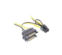 Adaptateur secteur 2x SATA à 6 broches pour carte graphique PCIe 0,15 m