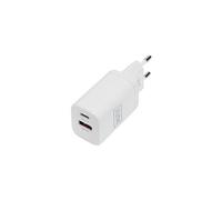 - Adaptateur secteur - 30 watt - 3 A - PD 3.0, QC 3.0 - 2 connecteurs de sortie (USB-C, USB type A) - blanc