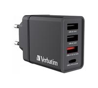 VERBATIM 49700 - Chargeur USB CHR-30EU1, 30 W, 5 - 12 V, GAN, noir
