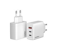 Adaptateur secteur 65 watts | 2x USB-C + 1x USB-A Blanc