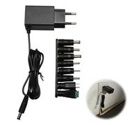 Adaptateur Secteur 6V 1A, Alimentation Universel avec 8 Connecteurs Interchangeables, Chargeur AC 100-240V vers DC 6V 1000mA pour Bande LED, Caméra CCTV, Routeur, Disque Dur Externe, Jouet Enfant