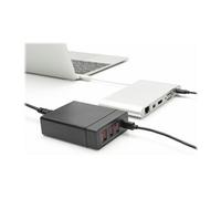 - Adaptateur secteur - 72 watt - 3 A - PD - 4 connecteurs de sortie (USB, USB-C) - noir - Europe