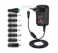 Adaptateur secteur alimentation 35W 3,5A/3V/4.5V/5V/6V/7.5V/9V/12V, 7 Connecteurs Transformateur multi-tension Noir -Yuan Yuan