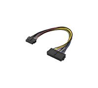 - Adaptateur secteur - alimentation de 14 broches (F) pour ATX 24 broches (M) - 25 cm - rond - multicolore