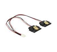 Delock - Adaptateur secteur - alimentation interne - 2 broches (F) pour alimentation SATA (F) - 5 V - 20 cm