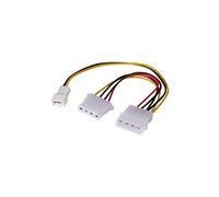 - Adaptateur secteur - alimentation interne 4 plots (F) pour alimentation interne 4 plots, unité d'alimentation interne 3 broches 12V (M) - 15 cm
