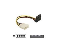 DELOCK 60121 - Prise Molex 4 broches > connecteur SATA 15 broches 90°