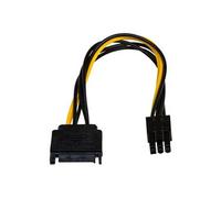 - Adaptateur secteur - Alimentation PCIe de 6 broches (F) pour alimentation SATA (M) - 15 cm