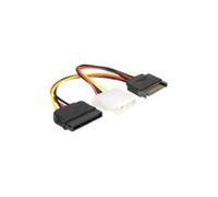 DELOCK 65235 - SATA 15 broches > SATA 15 broches + 4 broches Molex, 16,5 cm