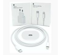 Adaptateur secteur Apple USB-C 20 W + câble USB-C vers Lightning de 1 m - Emballage d'origine