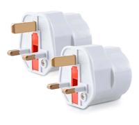 Adaptateur secteur avec prise électrique intégrée, adaptateur UE vers Royaume-Uni offrant une performance stable, convertisseur de voyage pour