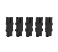 Adaptateur Secteur C6 vers C15, Coque en PVC 5 Pièces 2,5 A 250 V Adaptateur C6 vers C15 Ignifuge pour Prise de Salle Informatique