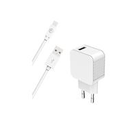- Adaptateur secteur - câble USB A/Lightning, 100 % plastique recyclé - 12 Watt - 2.4 A - Smart IC (USB) - sur le câble : Lightning - Certifié MFI -