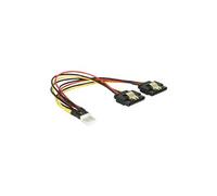 - Adaptateur secteur - connecteur mini-alimentation 4 broches (M) pour alimentation SATA (F) - 5 / 12 V - 20 cm