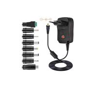 Adaptateur secteur convertisseur de chargeur 35W 3,5A 3V/4.5V/5V/6V/7.5V/9V/12V, 7 types d'embout convertisseur multi-tension Noir-