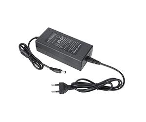 Adaptateur Secteur de Bureau 54,6 V 2 A avec Protection Multiple, Indicateur LED - Compatible avec Les Phares, Les Voitures Miniatures, Les Voitures D'équilibre, Une Large (Prise