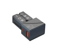 Adaptateur Secteur de Universel avec 1 Port USB-A QC 3.0 18 W et 1 Chargeur Rapide Type C PD 25 W pour Voyages Aux États-Unis, en Europe, au