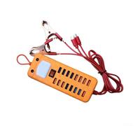 Adaptateur secteur de voiture 16 USB 12 V 24 V chargeur USB multi-ports avec protection contre les surtensions et les surchauffes pour appareils mobiles