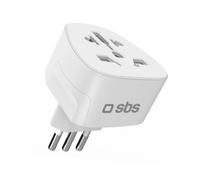 Adaptateur secteur de voyage Italie - Blanc