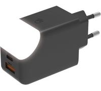 Adaptateur Secteur Double Ports Charge Rapide 65W - Port Usb Et Usb C - Idéal Pour Charger Téléphones Tablette Ordinateur - Avec Lumière Tactile On Off - Ice-G Noir[PCOM4287375]
