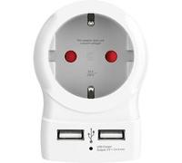 Skross - World Travel Adapter Europe To Europe + 2 Usb