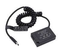 Adaptateur secteur factice pour appareil photo Canon et Panasonic : alimentation entièrement décodée, matériau durable, puce de haute qualité,