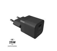 Adaptateur secteur - FIXED - Mini chargeur USB-C - 25W - Power Delivery 3.0 - Noir