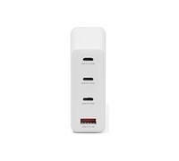 - Adaptateur secteur - GaN - 140 watt - 2.5 A - 4 connecteurs de sortie (3 x USB-C, USB) - blanc