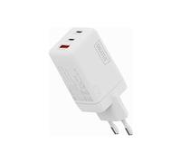 - Adaptateur secteur - GaN - 67 Watt - 2 A - 3 connecteurs de sortie (2 x USB-C, USB) - blanc