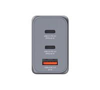 - Adaptateur secteur - GaN - CA 100-240 V - 65 Watt - connecteurs de sortie : 3