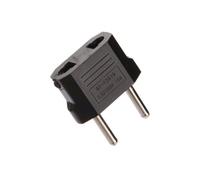 ChannelExpert Adaptateur de voyage US vers UE – 2 broches, compact et léger – Noir