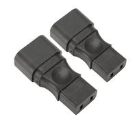 Adaptateur Secteur IEC320 C14 à C9 Mâle à Femelle, 6A 250V, 2 Pièces, Coque en PVC, Plug and Play