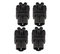 Adaptateur Secteur Iec320 C6 à Iec320 C5 PDU Prise à 90 Degrés 4 Pièces Coude d'alimentation de Châssis 250 V 2,5 A 10 A Adaptateur Iec320 C6 à C5 Adaptateur Iec320 C6 à Iec320