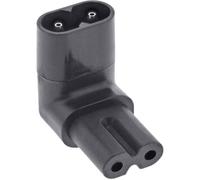 Inline® Adaptateur Secteur IEC 60320 C8/C7, coudé vers Le Haut/Bas 2 pôles.