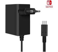 Adaptateur Secteur - Nintendo - Switch - Chargeur de Voyage - USB Type-C - Noir