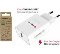 Adaptateur secteur PD 25 W pour iPhone et Samsung, blanc (ECO PACKAGE) - 8595217475588