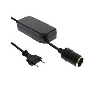 Adaptateur Secteur pour Voiture, 60W | 5A | 12V, convertisseur de Tension, redresseur avec Prise Allume-Cigare
