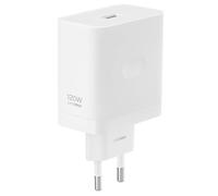 Adaptateur Secteur realme SUPERVOOC 120 W pour GT 7 Pro, 6T, 6, 14 12 Pro Plus, C75, C67, Note 60, Port USB Type-A, sans câble, Blanc