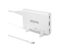 - Adaptateur secteur - universel - 65 watt - PD 3.0, QC 4.0+ - 3 connecteurs de sortie (2 x USB-C, USB) - sur le câble : USB-C - blanc