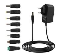 Adaptateur Secteur Universel AC à DC 12V 2A 24W, Alimentation 12V DC avec Prise 5,5 x 2,1 mm, Chargeur Universel Secteur pour Appareils Électroniques 12V Domestiques