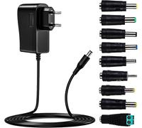 Adaptateur Secteur Universel AC à DC 12V 3A 36W Transformateur d'alimentation à Découpage avec 9 Connecteurs DC pour électroniques Ménagers 3-12V, 3000mA Max