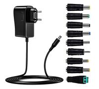 Adaptateur Secteur Universel AC à DC 12V 3A 36W Transformateur d'alimentation à Découpage avec 9 Connecteurs DC pour électroniques Ménagers 3-12V, 3000mA Max