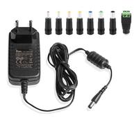 Adaptateur secteur universel AC DC, chargeur universel pour pc portable de 12V 2A avec 8 embouts