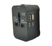Adaptateur secteur universel, adaptateur international tout-en-un avec une compatibilité étendue avec de nombreux appareils, protection par fusible
