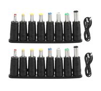 Adaptateur secteur universel avec prises CC, connecteurs interchangeables, source d'alimentation externe pour ordinateur portable, smartphone,