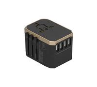 Adaptateur secteur universel de voyage 4 USB et Type-C Or